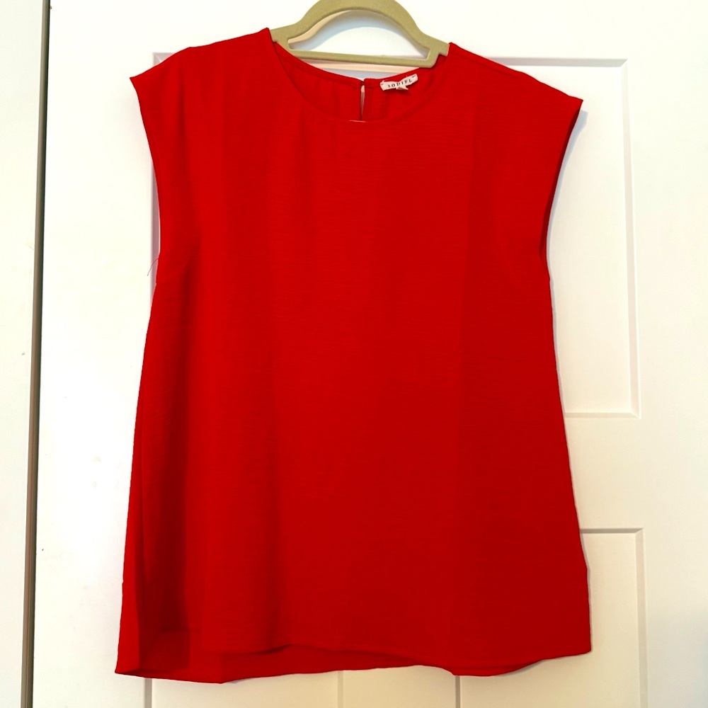 JODIFL | Women’s Small Airflow Red Sleeveless Top Muscle Tee